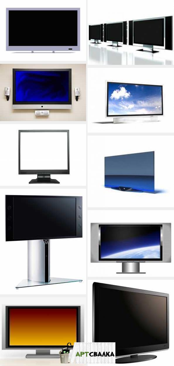 Изображения телевизоров и мониторов. Хорошее разрешение. | Image TVs and monitors. A good resolution.